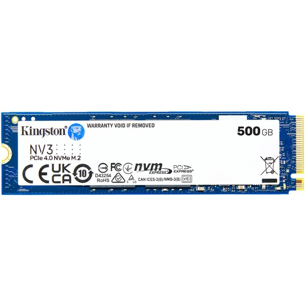 Kingston SSD 500GB NV3 NVMe™ PCIe M.2 2280 (5000/3000MB/s)