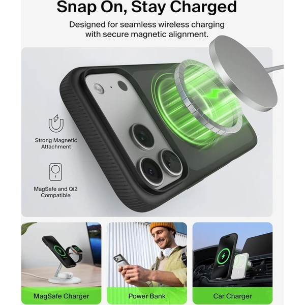 Belkin SheerForce Grip MagSafe kryt iPhone 17 Pro písečný - Pouzdra - Obrázek I3CN000K01