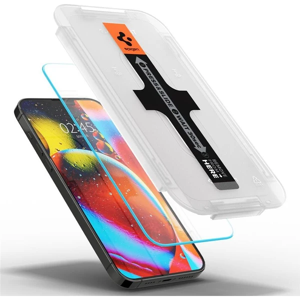 Spigen Glas tR EZ Fit tvrzené sklo 2 ks iPhone 17e/16e/14/13 Pro/13 čiré - Ochranné folie a skla - Obrázek I3EWF00101