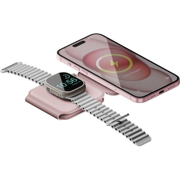 ENERGEA GoMag Trio Plus 3v1 MagSafe nabíječka růžová - Nabíječky - Obrázek I3J5000L01