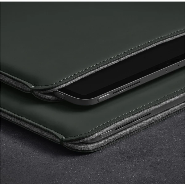 Woolnut Matte PU Sleeve pouzdro pro iPad Pro 11"/iPad Air 11" tmavě zelené - Pouzdra - Obrázek I3JR100501