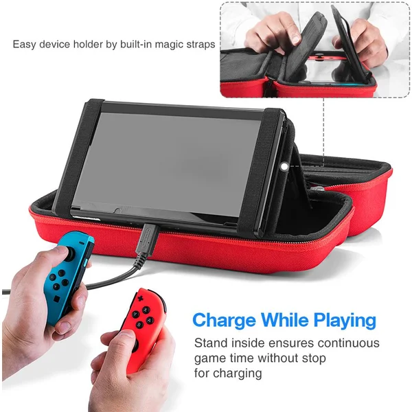 Tomtoc cestovní pouzdro Nintendo Switch červené - Pouzdra - Obrázek I3MV000501