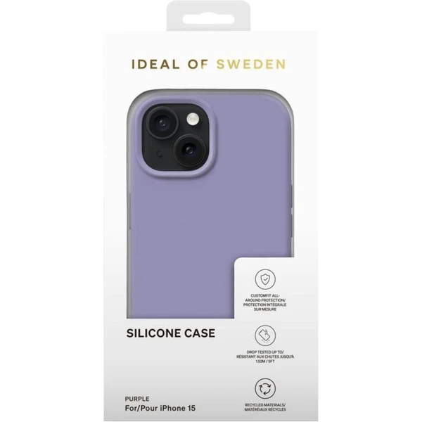 iDeal Of Sweden silikonový zadní kryt iPhone 15 fialový - Pouzdra - Obrázek I3P0000O01