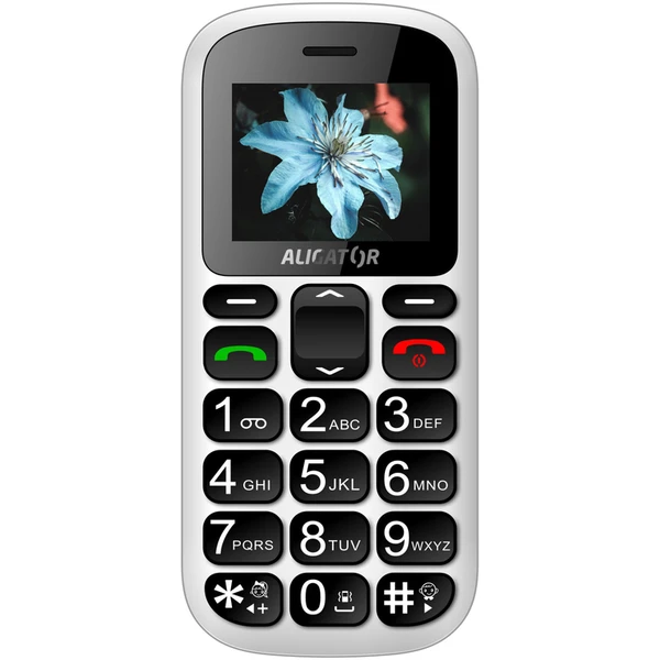 ALIGATOR A321 Senior bílý + stolní nabíječka - Mobilní telefony - Obrázek I3PR000501