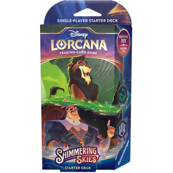 Disney Lorcana: Shimmering Skies - Starter Deck Emerald & Steel