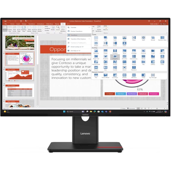 Lenovo ThinkVision T27-40 64A5ZAT6EU Černá
