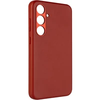 FIXED MagLeather kožený kryt s MagSafe Samsung Galaxy S24 červený - Pouzdra