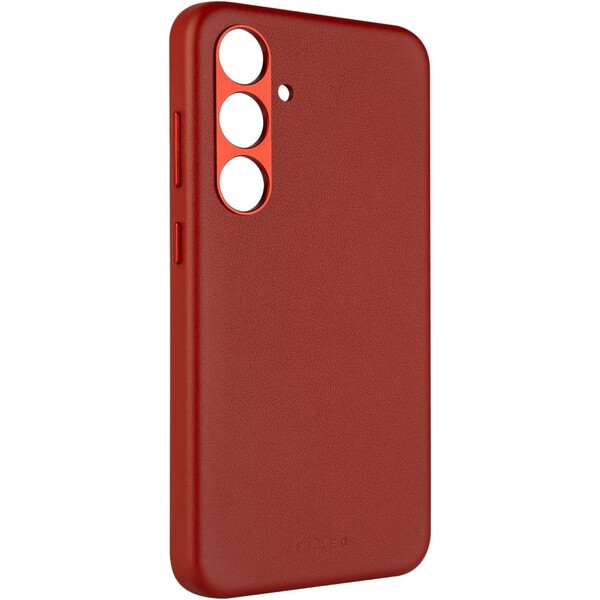 FIXED MagLeather kožený kryt s MagSafe Samsung Galaxy S24 červený