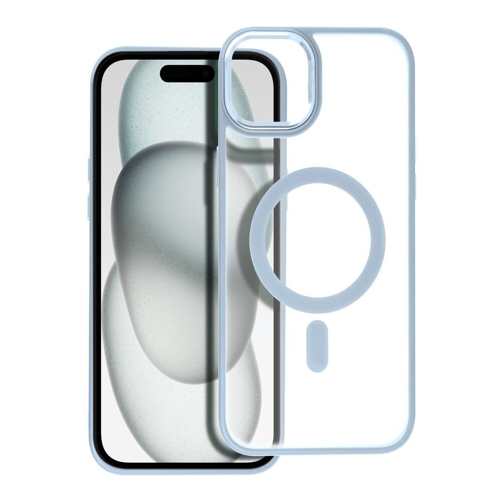 Smarty Matte Mag kryt s MagSafe iPhone 15 Plus modrý