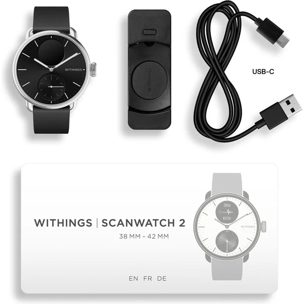 Withings ScanWatch 2 38mm černé - Chytré hodinky - Obrázek I4E7000701