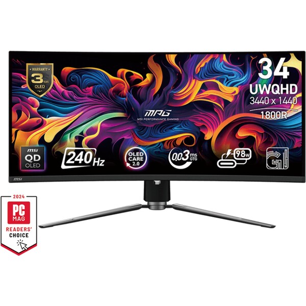 MSI MPG 341CQPX QD-OLED Černá