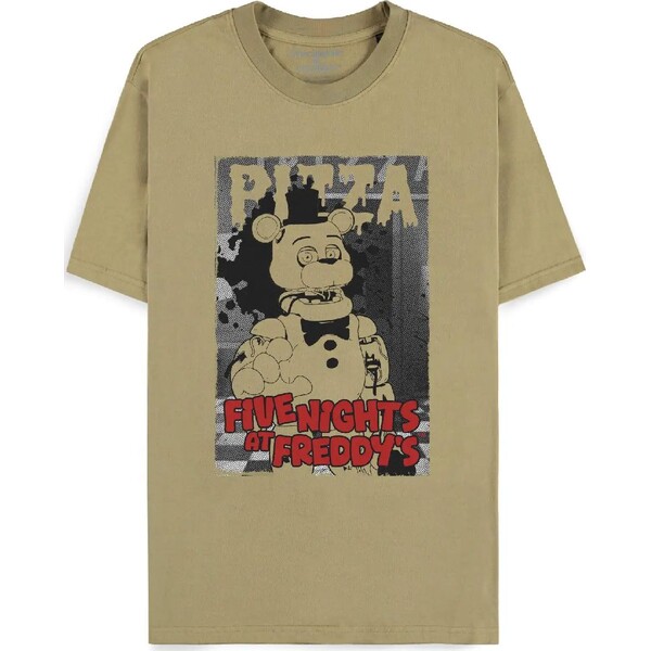 Difuzed Tričko Five Nights At Freddy's - Pizza L Khaki