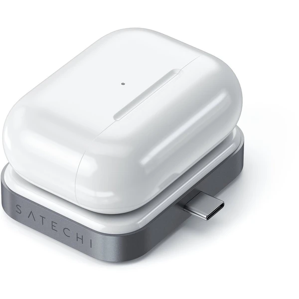 Satechi USB-C Wireless Charging Dock AirPods (5W) vesmírně šedý - Nabíječky - Obrázek I5AT000501