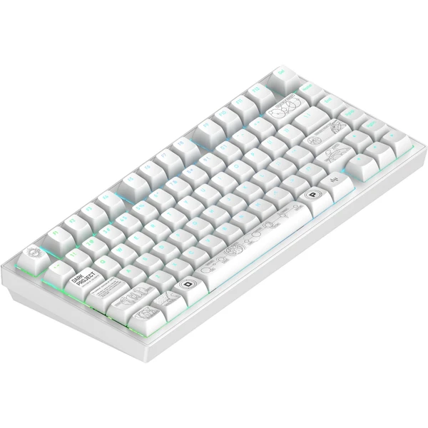 Dark Project ALU81A Terra Nova bezdrátová mechanická klávesnice (US) bílá - Klávesnice - Obrázek I5IA000O01
