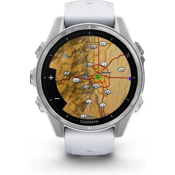 Garmin Fenix 8 AMOLED 43mm stříbrný/bílý pásek - Chytré hodinky - Obrázek I5J7000P01