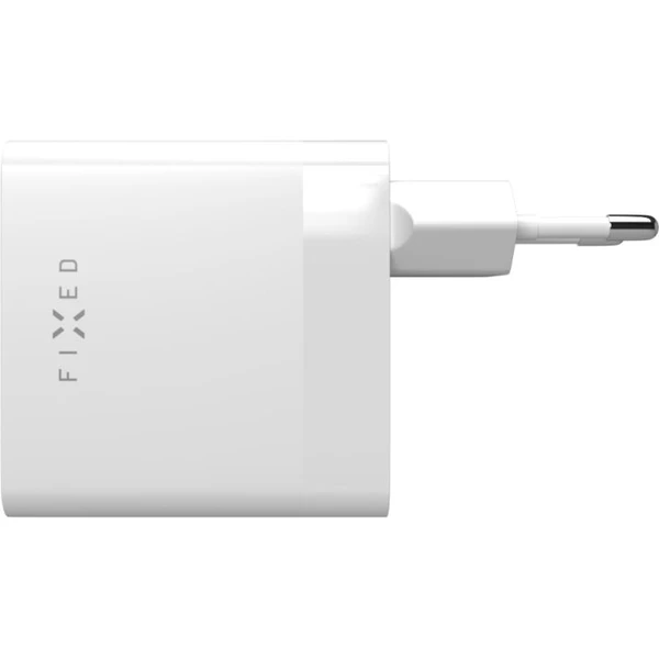 FIXED nabíječka s 2x USB-C výstupem, PD, 65W, bílá - Nabíječky - Obrázek I5Q4000701