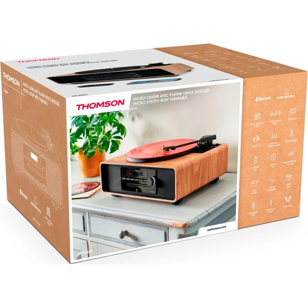 Thomson MIC300TT gramofon hnědý - Gramofony - Obrázek I5WL000K01