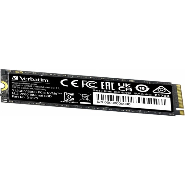 VERBATIM SSD Vi5000 Internal PCIe NVMe M.2 SSD 512GB - SSD disky - Obrázek I663000O01