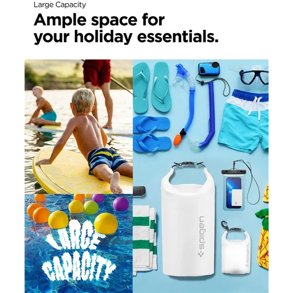 Spigen Aqua Shield WaterProof Dry Bag 20L + 2L A630 bílý - Pouzdra - Obrázek I6N5000701