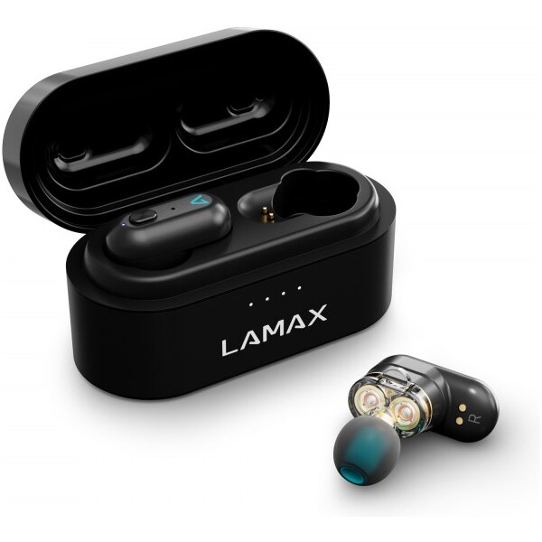 LAMAX Duals1 bezdrátová sluchátka černá