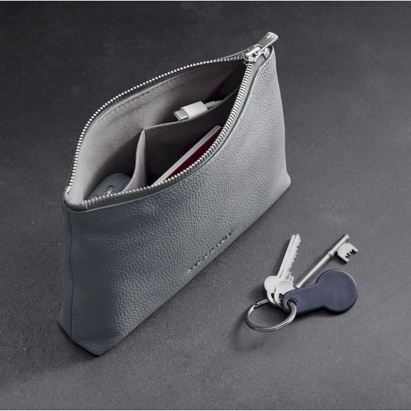 Woolnut Leather Pouch kožené pouzdro šedé - Organizéry - Obrázek I868000701
