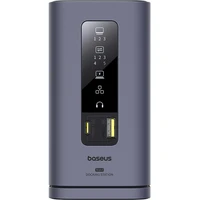 Baseus Spacemate 11v1 dokovací stanice (USB-C PD, USB-C, 2x USB-A, 3x HDMI) šedá - Dokovací stanice