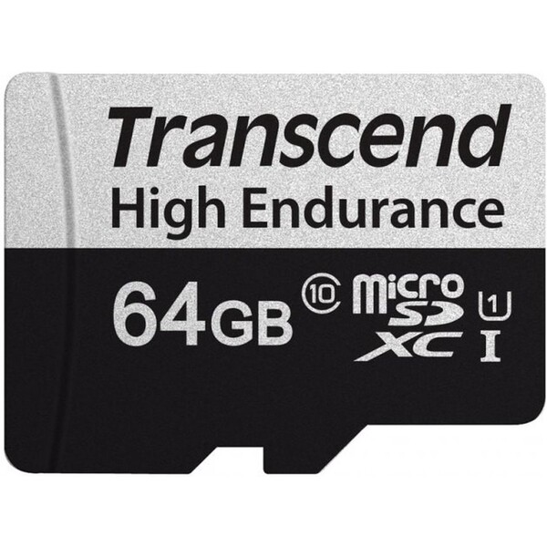 Transcend microSDXC UHS-I U1 64GB TS64GUSD350V Černá