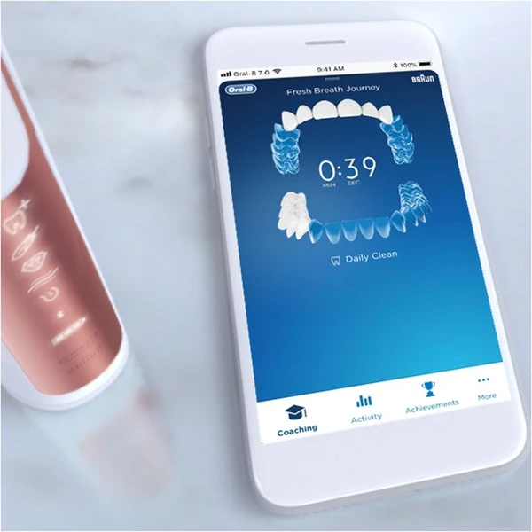Oral-B Genius X 20100S chytrý zubní kartáček růžově zlatý - Zubní kartáčky - Obrázek I8FW400301