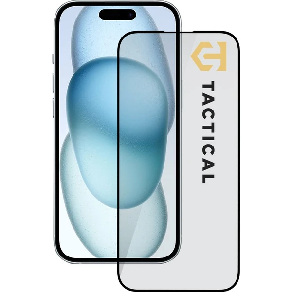 Tactical Glass Shield 5D sklo pro Apple iPhone 15 černé - Ochranné folie a skla - Hlavní obrázek