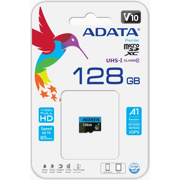 ADATA Premier microSDXC 128GB + SD adaptér - Paměťové karty - Obrázek I94X000501