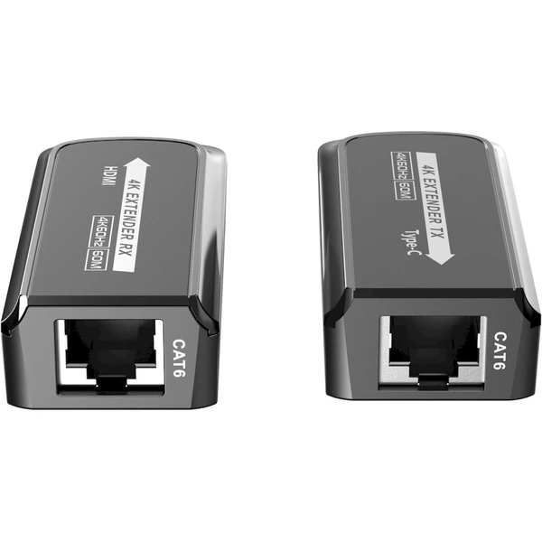 PremiumCord USB-C na HDMI extender přes Cat5e/6/6a 4K@60Hz na 60m - Ostatní - Obrázek I9PF000K01