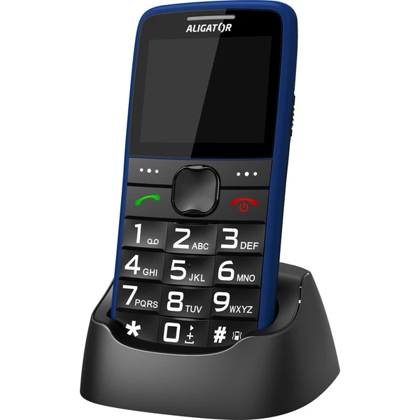 ALIGATOR A675 Senior modrý + stolní nabíječka - Mobilní telefony - Obrázek I9PL600301