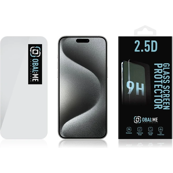 Obal:Me 2.5D Tvrzené sklo Apple iPhone 15 Pro Max čiré - Ochranné folie a skla - Obrázek I9U0000K01