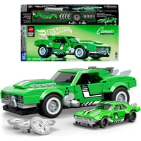 Mattel Brick Shop sestavitelný model Hot Wheels - Custom 68 Camaro (Speed series) - Stavebnice