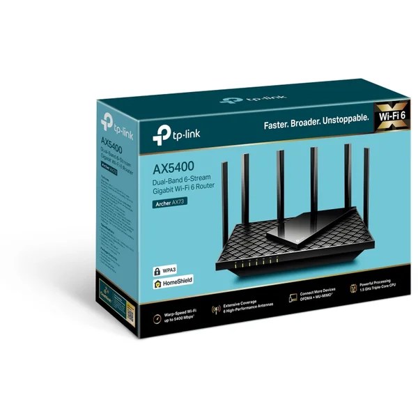 TP-Link Archer AX73 Wi-Fi 6 router černý - Routery - Obrázek IABFF00101