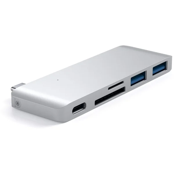 Satechi Passthrough USB hub pro MacBook stříbrný - USB huby - Obrázek IACE100301