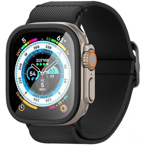 Spigen Glass tR Slim Pro 1 Pack tvrzené sklo Apple Watch Ultra 2/Ultra 49mm černé - Ochranné folie a skla - Obrázek IAJA000601