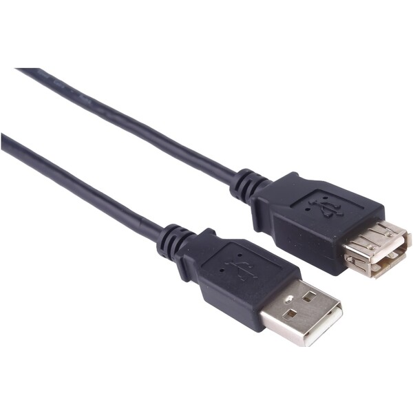 PremiumCord kupaa5 USB 2.0 prodlužovací, A-A, 5m Černá