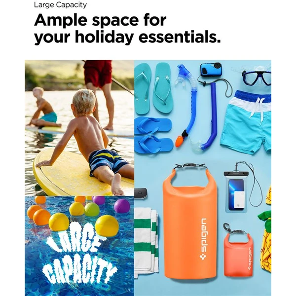 Spigen Aqua Shield WaterProof Dry Bag 20L + 2L A630 oranžový - Pouzdra - Obrázek IBN5000701