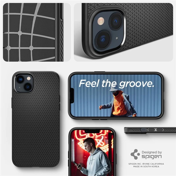 Spigen Liquid Air kryt iPhone 14 černý - Pouzdra - Obrázek IC3H300401