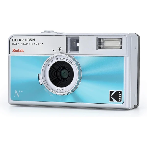 Kodak EKTAR H35N Glazed Analogový fotoaparát modrý - Fotoaparáty - Obrázek ICO0000L01