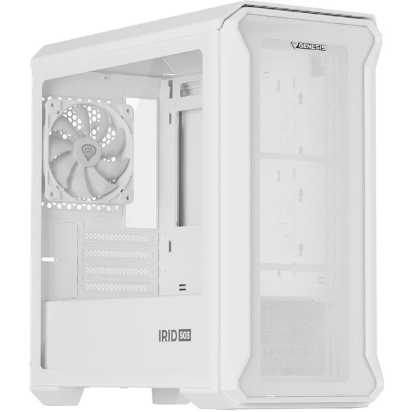 Genesis IRID 503 ARGB LITE bílá - Počítačové skříně - Obrázek ICZE000K01