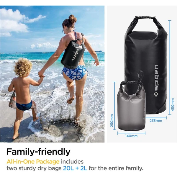Spigen Aqua Shield WaterProof Dry Bag 20L + 2L A630 černý - Pouzdra - Obrázek IDA4000601