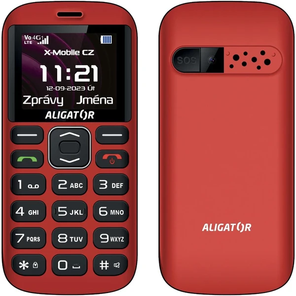Aligator A720 4G Senior + nabíjecí stojánek červený - Mobilní telefony - Obrázek IDP0000L01