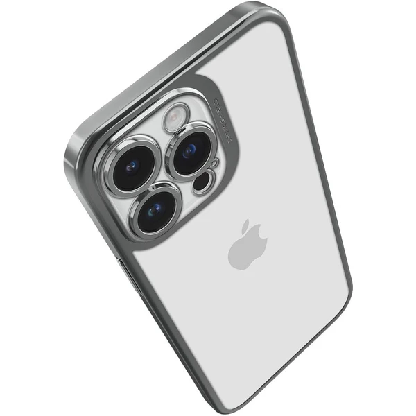 Spigen Optik Crystal kryt iPhone 14 Pro chrom/šedé - Pouzdra - Obrázek IE79700301