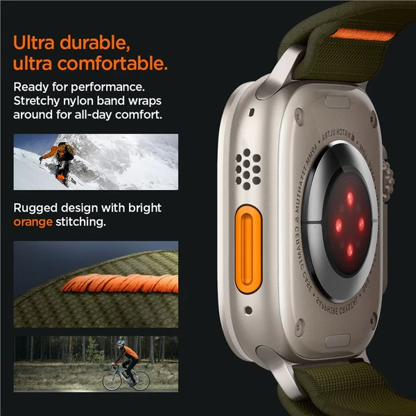 Spigen Lite Fit Ultra řemínek Apple Watch 49/46/45/44/42mm zelený - Řemínky - Obrázek IEN2000P01