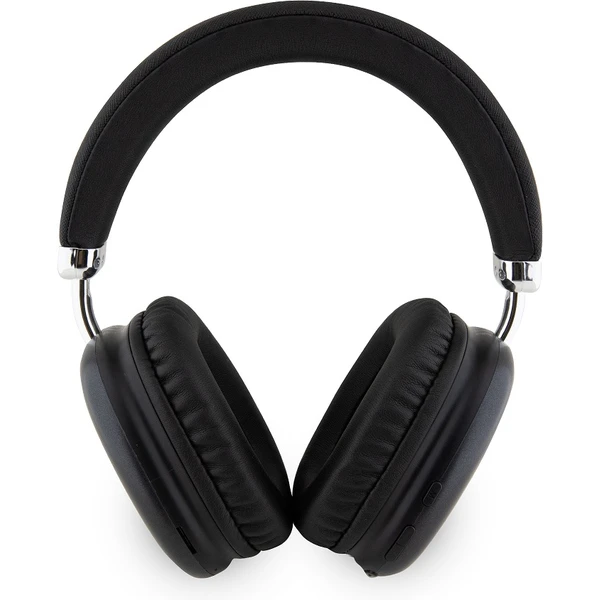 Guess PU Leather 4G Triangle Logo Bluetooth Stereo Headphone černé - Sluchátka - Obrázek IER2000N01