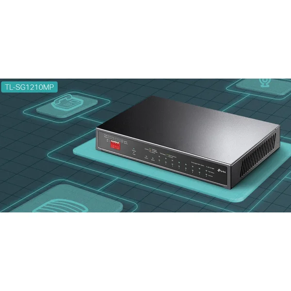 TP-LINK TL-SG1210MP switch - Switche - Obrázek IERJF00101