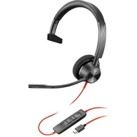 Poly Blackwire 3310 Monaural sluchátka černá  - Sluchátka