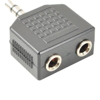 PremiumCord 3,5mm/2x 3,5mm redukce černá - Kabely a redukce